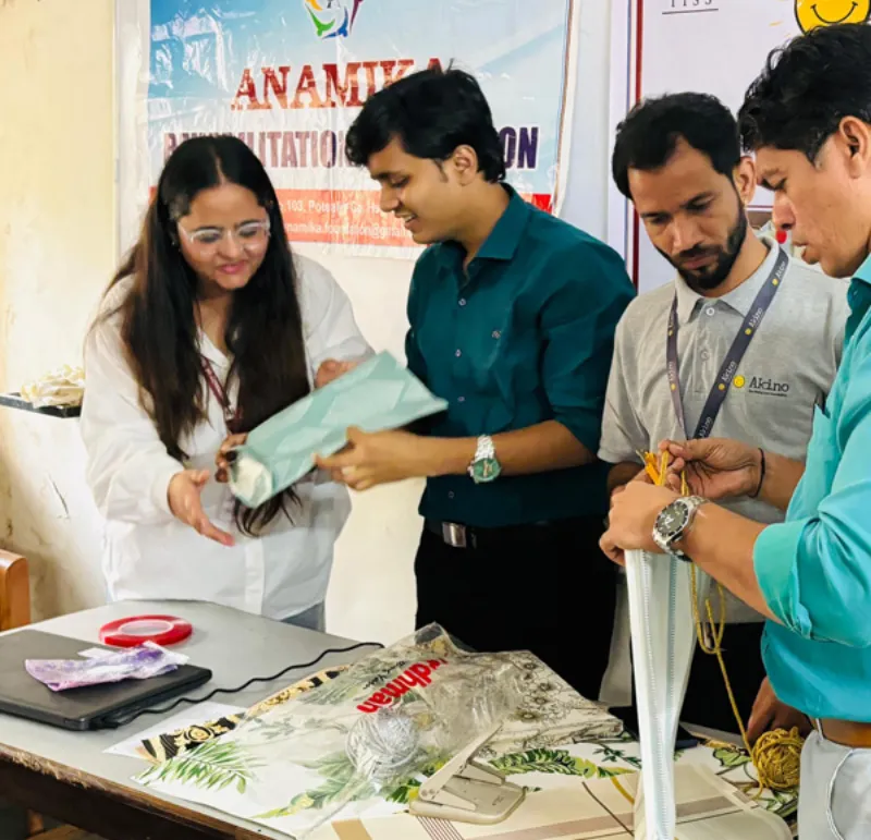 Person filling out volunteer form